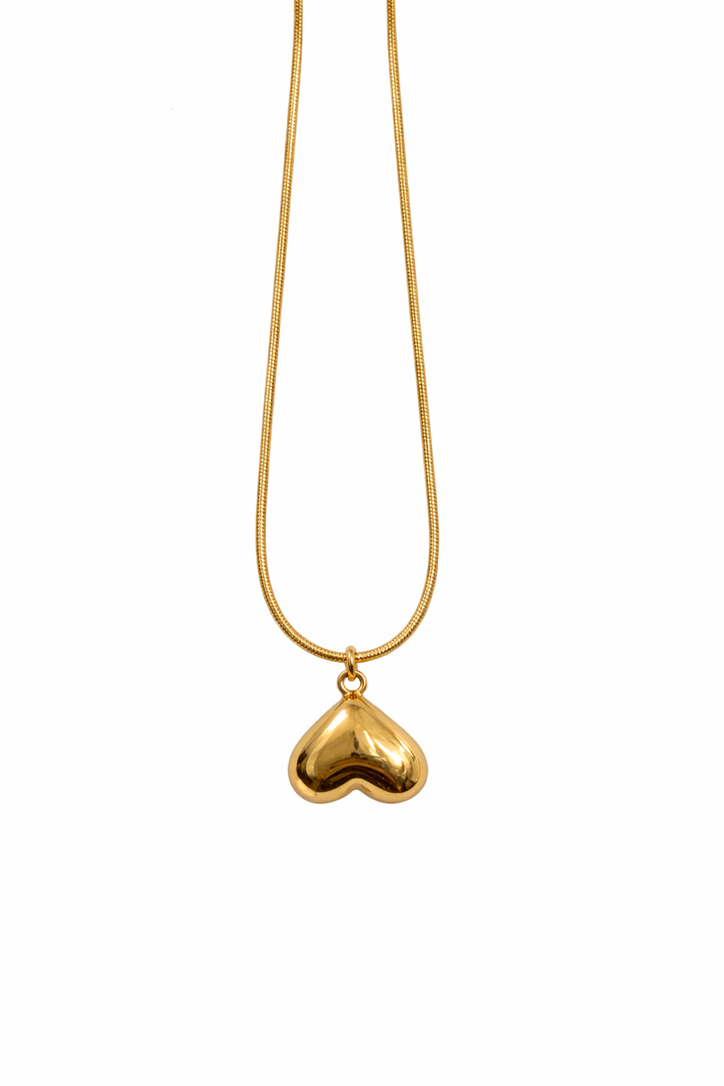 Golden Heart Pendant Necklace