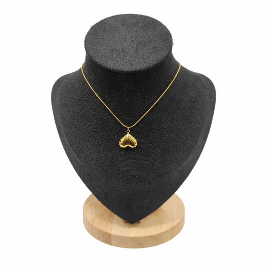 Golden Heart Pendant Necklace