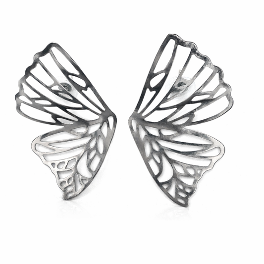 Butterfly Wing Statement Stud Earrings