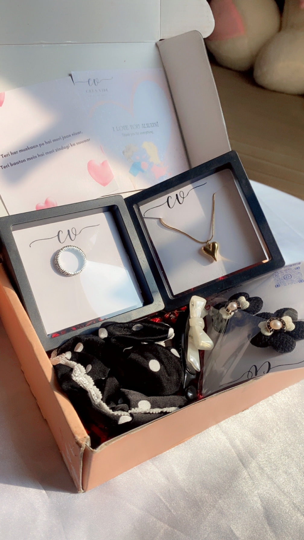 ๐ Crea Vibe Love Gift Box โ Ring & Pendant Combo