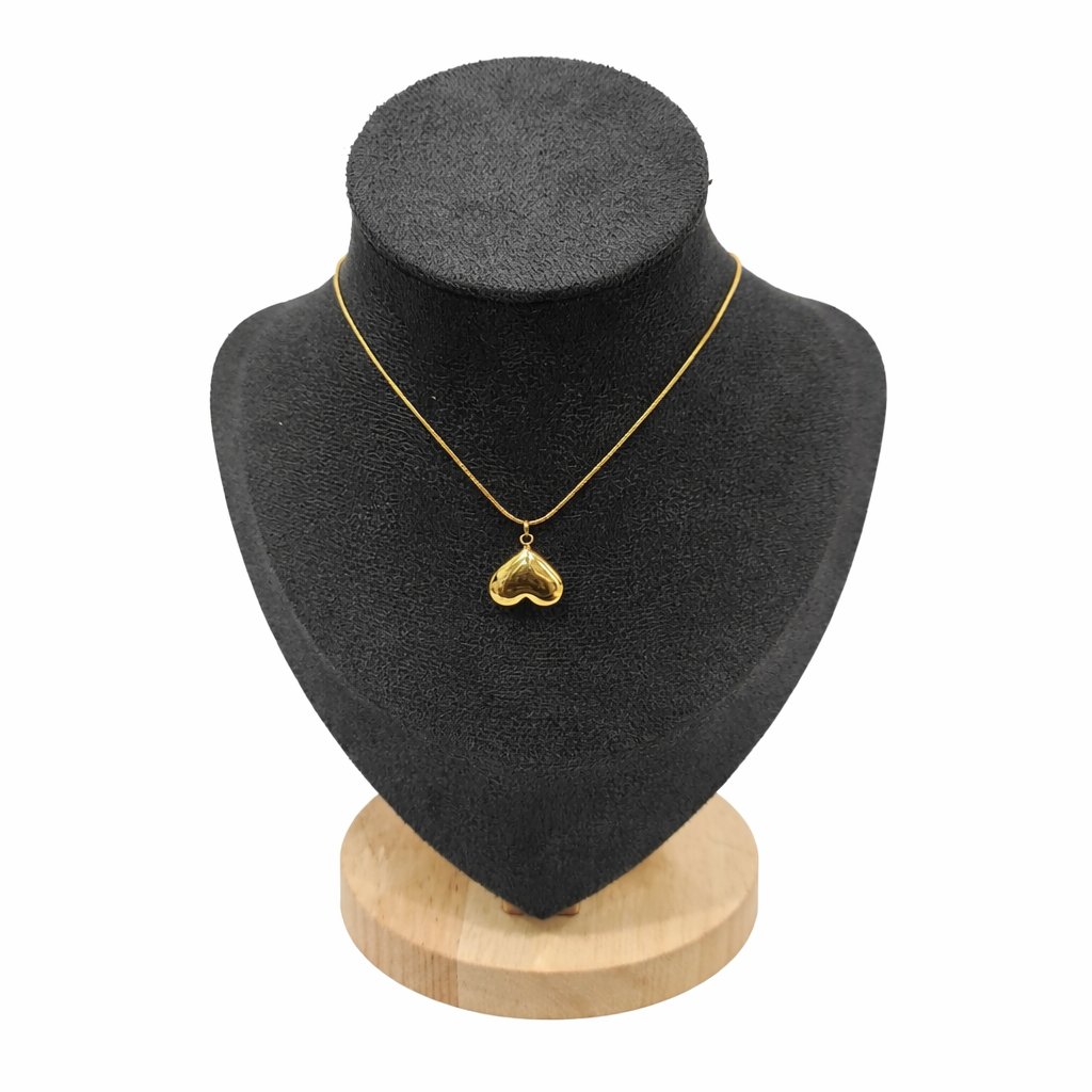 Golden Heart Pendant Necklace