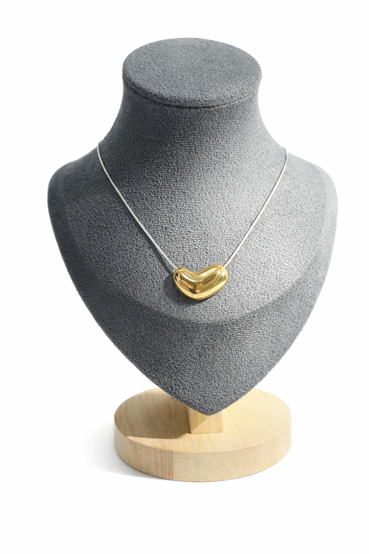 Golden Heart Pendant Necklace