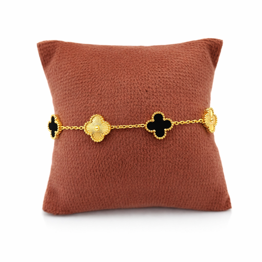 Black Clover Floral Bracelet