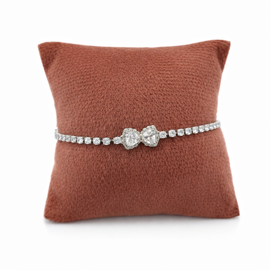 Elegant Dual-Stone Adjustable Bracelet