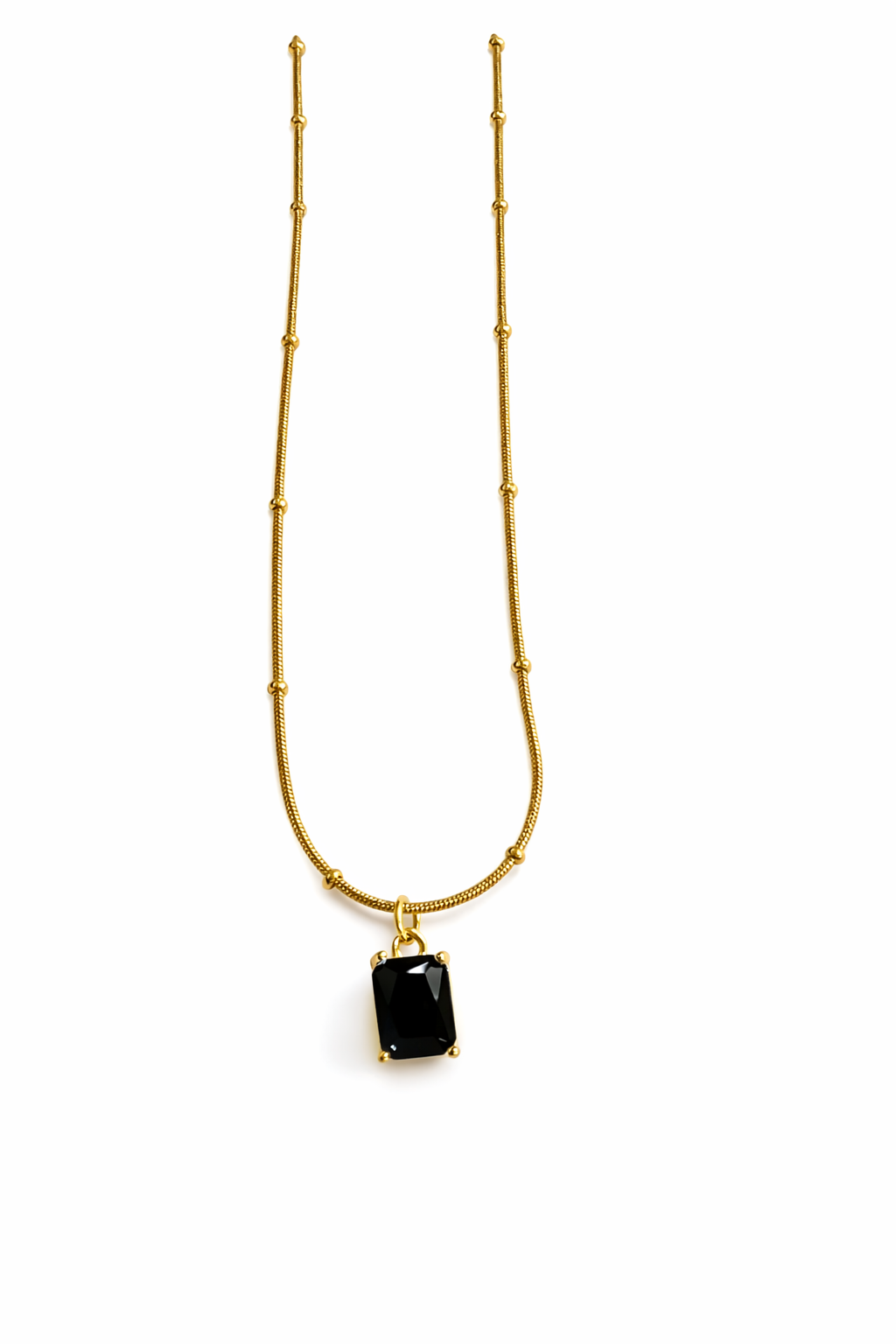 Minimal Black Stone Pendant