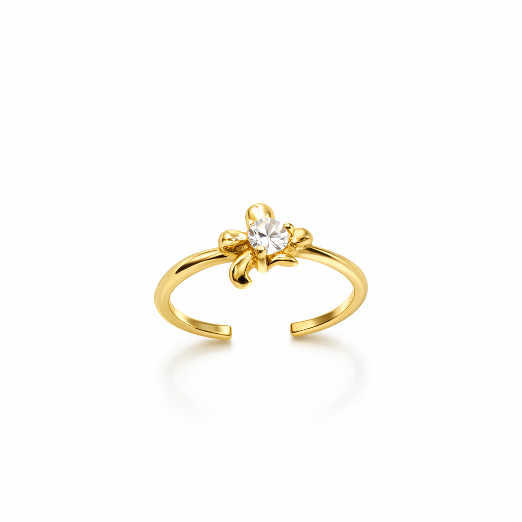 Bloom Solitaire Adjustable Ring