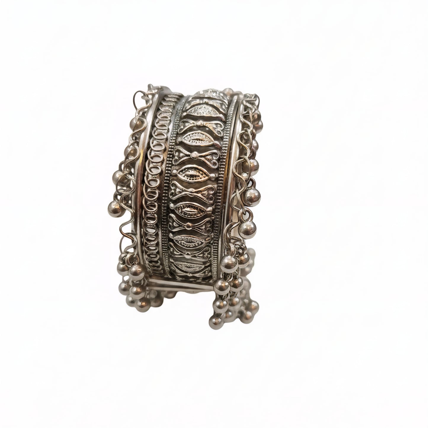 Oxidised Silver Look Statement Bracelet