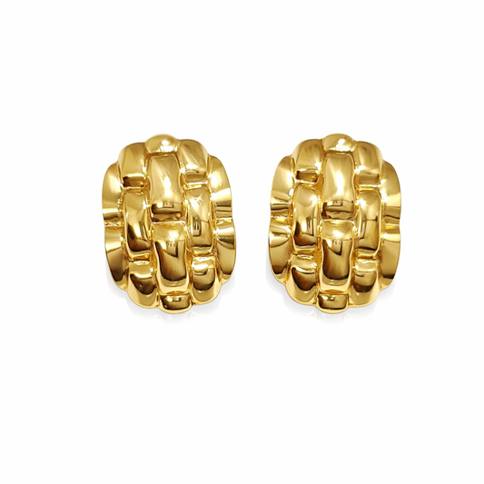 Bold Chain Link Stud Earrings