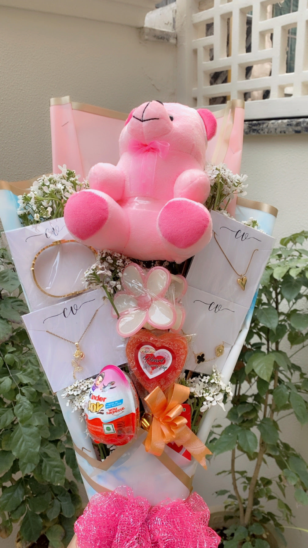 💐 Luxury Jewellery & Teddy Bouquet Hamper