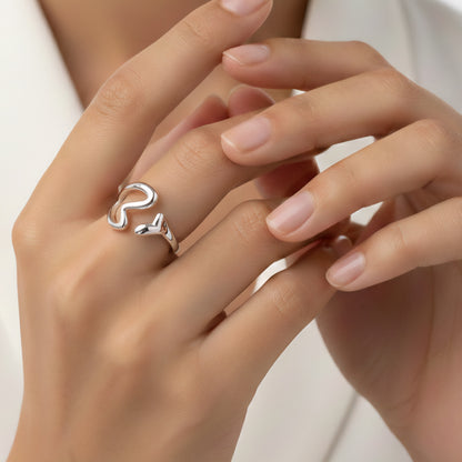 Abstract Wave Adjustable Ring