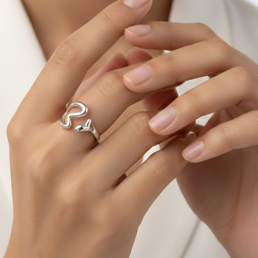 Abstract Wave Adjustable Ring